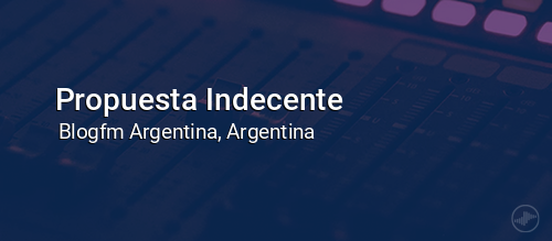 Propuesta indecente.